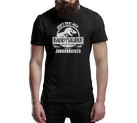 Fathers Day T Shirt Don't Mess with Daddysaurus Men's Fun Gift Novelty T-Shirts XXL