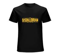 Fathers Day The DADALORIAN This is The Way Unisex T-Shirts Graphic Print Mens Black Tee Shirt M