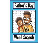 Father's Day Word Search, Large Print (Blue/Yellow): Entertaining Puzzles for Stress Relief and Relaxation, 6x9 inches, 126 pages, 60+ puzzles