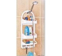 FATIGATI spa Frontale Doccia Organizer 3 Piani Bianco Fat portacosmetici - shampo - Sapone - Spugna