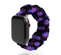 Fatima - Cinturino per orologio da polso elasticizzato viola a forma di mano, compatibile con iWatch per uomo e donna, 38 mm/40 mm, 42 mm/44 mm, 42mm/44mm, Poliestere, Nessuna pietra preziosa