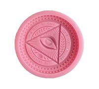 Fatima Hand ' s Hand Round Silicone Pendant Mold Epoxy Resin Casting Mold for Jewelry Making Pendant Mold for Resin Casting