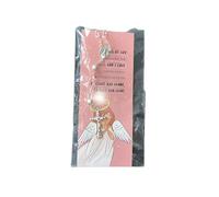 Fatima - Rosario piccolo in vetro con chiusura, rosa o blu, perline da 4 mm, regalo religioso devozionale da indossare