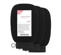 Fatima's Garden Guanti Esfolianti Kessa - Scrub Spa Naturali, Nero (3 Guanti)