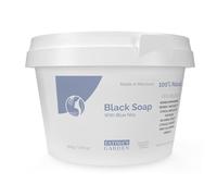 Fatima's Garden Sapone Nero con Nila Blu - Detergente Levigante Hammam, 500g