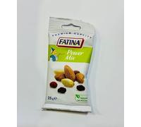 Fatina Fruit Snack - Power Mix - Assortimento di Frutta secca,Frutta disidratata ed Arachidi - 26 Pacchetti Monodose da 25 g