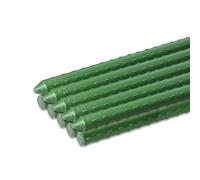 Fatiya 10 pali da giardino in metallo da 38 cm, robusti pali per piante da esterno, pali di supporto per piante a stelo singolo alti, alberi, cetrioli, fagioli, pomodoro, bastoncini per piante
