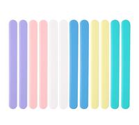 Fatiya 12 bastoncini in silicone da 16 cm, per lavori fai da te, riutilizzabili, per mescolare la vernice, in resina siliconica, per resina epossidica, liquidi, vernice, cera, bicchieri glitterati (6