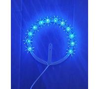Fatma CORONCINA LUMINOSA DECORATIVA CON LAMPADINE A LED BLU DIAMETRO 16 CM CON TRASFORMATORE 220V…