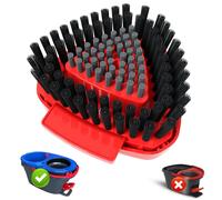 Fatmass Spin Mop - Base di ricambio per testina + spazzola per mocio lavapavimenti compatibile con O Cedar 2 Tank RinseClean 1, set combinato di