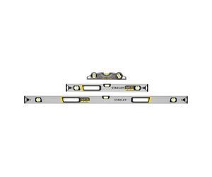FATMAX STANLEY XTREME Pacchetto triplo livello, include livella a trave da 60 cm, livella a trave da 120 cm e livella magnetica a siluro, FMHT43681-1