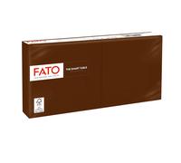 FATO - 82546003 - Tovagliolo - carta - 24 x 24 cm - 2 veli - cioccolato - Fato - conf. 100 pezzi - 91337 - Conf. da 1 Pz. - 82546003