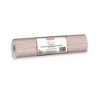 Fato - Runner da Tavola, Effetto Tessuto, Dimensione 0.4x24 m, Pretagliato ogni 1.20 m, Confezione da 20 Runner, Carta a secco, Airliad, Alta Qualità, Decoro Millerighe Cappuccino