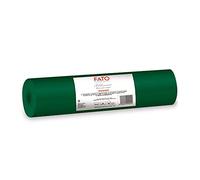 FATO - Runner da Tavola, Effetto Tessuto, Dimensione 0.4x24 m, Pretagliato ogni 1.20 m, Confezione da 20 Runner, Carta a secco, Airliad, Alta Qualità, Colore Verde Foresta