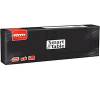 Fato Tovaglioli Carta 2 Veli, Nero, 100 Pezzi, 25 x 25 cm, Linen, unità