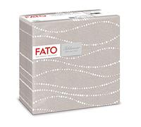 FATO - 88446600 - Tovaglioli linea Airlaid - 40 x 40 cm - perla - tortora - Fato - conf. 50 pezzi - 91368 - Conf. da 1 Pz. - 88446600