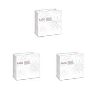 Fato, Tovagliolo Incanto Argento 40x40 cm, Confezione da 150 Pezzi, Realizzato in Airlaid, Resistente e Duraturo, Ideale per Addobbare la Tavola a Tema Natalizio per Feste ed Eventi di Natale