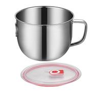 FatSeparator per sugo - Filtro per grasso in acciaio con coperchio, raccoglitore di grasso da cucina, separatore di olio domestico per burro chiarificato, rimozione grasso liquido da cucina