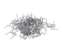 fatteryu 100 Pezzi/Set graffette Calde Piatte pretagliate da 0,8 mm per Saldatore di Riparazione di cucitrici di plastica