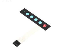 fatteryu 1x5 Matrix Array LED 5 Tasti a Membrana Switch Tastiera Automatico