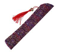 fatteryu Borsa per ventaglio Cinese Pieghevole in Seta con Custodia Protettiva in Nappa per Custodia Protettiva in Stile retrò