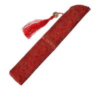 FATTERYU Borsa per ventaglio Cinese Pieghevole in Seta con Custodia Protettiva in Nappa per Custodia Protettiva in Stile retrò