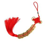 fatteryu Cinese Nodo Feng Shui Fortuna ricchezza 3/6/8/9/10 Monete per Nappa appesa Auto casa