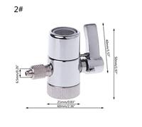 FATTERYU Filtro Acqua Rubinetto Deviatore Valvola Ro Sistema 1/4 "2.5/8" 3/8" Connettore Tubo
