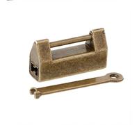 FATTERYU Lucchetto Cinese Antico in Stile Vintage con Lucchetto in Ottone con Chiusura a Chiave