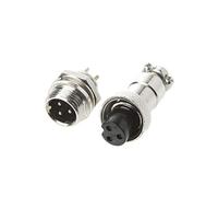 FATTERYU Spina Aviazione Maschio & Femmina Filo Pannello Metallo Connettore 12mm 2/3/4/5/6 Pin GX12