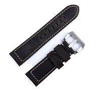 Fatti a mano Accessori Della Banda Dell'annata Retro Dell'annata Genuino Crazy Horse In Pelle 24mm Cinturino per Panerai Cinturino