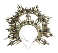 Fatti a mano incoronati fascia per capelli incompiuta mestiere Set per matrimoni, feste, costume, eventi, metallo, copricapo in metallo coronato per matrimoni