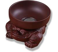 Fatti a mano Tea Leak Rack, Porpora cinese Yixing Toad Tea Maker, Zisha Kung fu Tea Pet Ceramic Purple Tea Strainer, Set di tè Accessori
