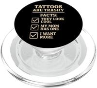 Fatti del tatuaggio Lista di controllo del tatuaggio Mamma Umorismo Persone tatuate PopSockets PopGrip per MagSafe