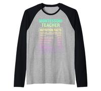 Fatti dell"insegnante Montessori Maglia con Maniche Raglan