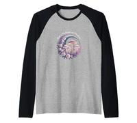 Fatti di funghi e raggi di luna - Fairycore Art Maglia con Maniche Raglan