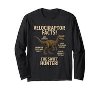 Fatti di Velociraptor | Progettazione educativa del Dinosauro preistorico Maglia a Manica