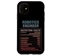 Fatti divertenti del costruttore di robot ingegnere robotico Custodia per iPhone 11