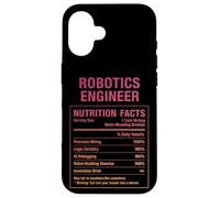 Fatti divertenti del costruttore di robot ingegnere robotico Custodia per iPhone 16