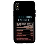 Fatti divertenti del costruttore di robot ingegnere robotico Custodia per iPhone X/XS
