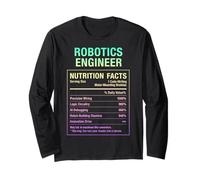 Fatti Divertenti del Costruttore di Robot Ingegnere robotico Maglia a Manica