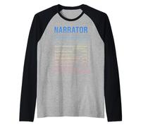 Fatti divertenti del narratore Maglia con Maniche Raglan