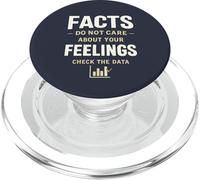 Fatti Non Sentimenti Controllare Le Statistiche Dei Dati Umorismo PopSockets PopGrip per MagSafe