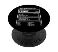 Fatti nutrizionali del riso bianco Progettazione informativa della tabella alimentare PopSockets PopGrip Adesivo