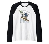 Fatti sotto! Llama e Bradipo Surf Art Lifestyle Fun Maglia con Maniche Raglan