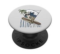 Fatti sotto! Llama e Bradipo Surf Art Lifestyle Fun PopSockets PopGrip Adesivo