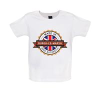 Fatto A BURGH-LE-MARSH - Maglietta Per Bambini / Tutina - Città Paese Nato Amore