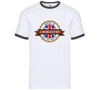 Fatto A Cirencester - Ringer Uomo - Città Del Paese Amore Viva La Patria