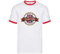 Fatto A Clacton - Ringer Uomo - Città Hometown Clacton-on-Sea Essex Regalo