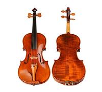 Fatto A Mano Antico Violino Natural Stripes Acero Artigianato A Mano Artigianato Verning Verning Viole Jujube Montato violino principianti(4/4)